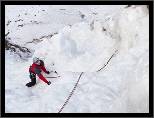 Ve druh dlce se shnil a odstvajc led vyskytoval taky, al u to bylo o kus lep. / The second pitch was a bit better - but rotten and detached ice was there as well. - Ledov lezen ve Vru / Ice climbing in Vr, thumbnail 2 of 9, 2010, 002-CRW_6801.jpg (227,529 kB)