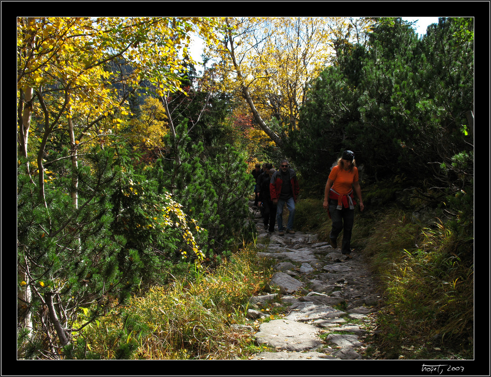 Tourist path up the Velka studena dolina