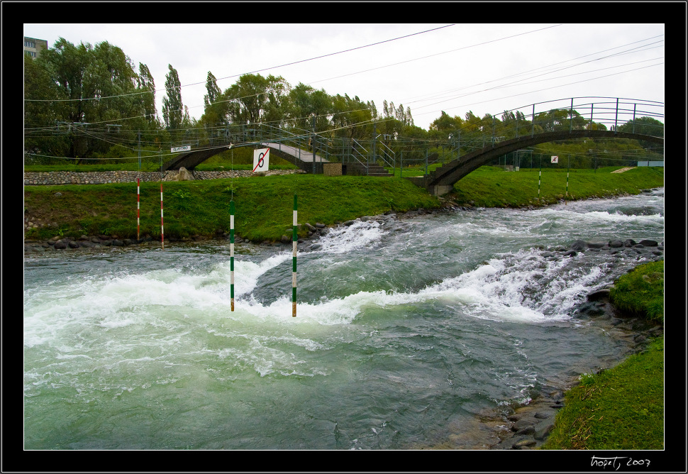 Slalom channel in Liptovsky Mikulas